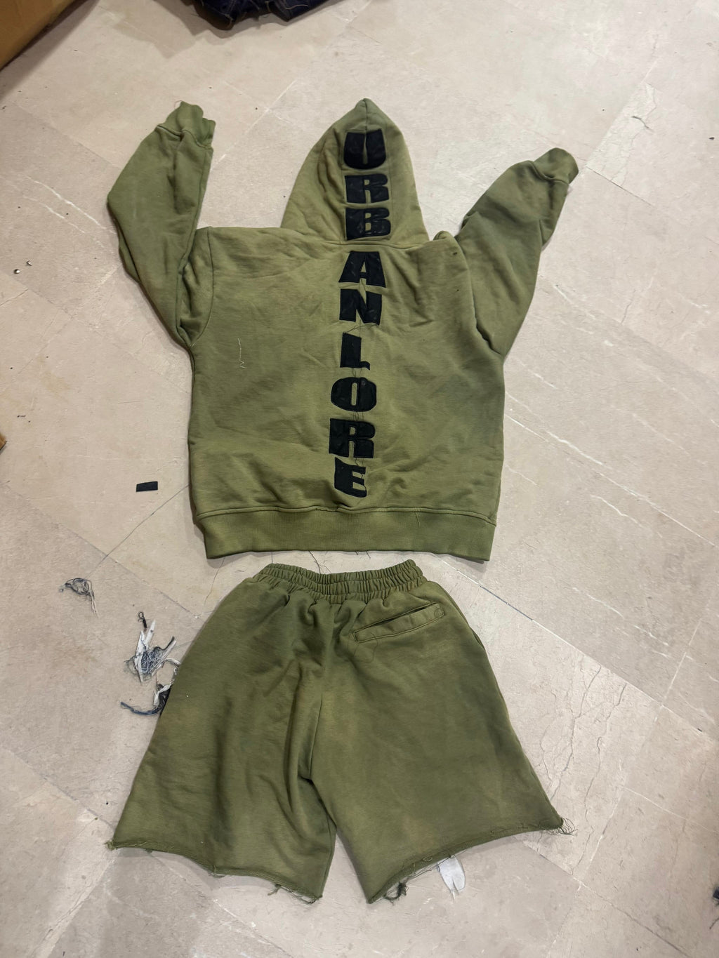 Green short set