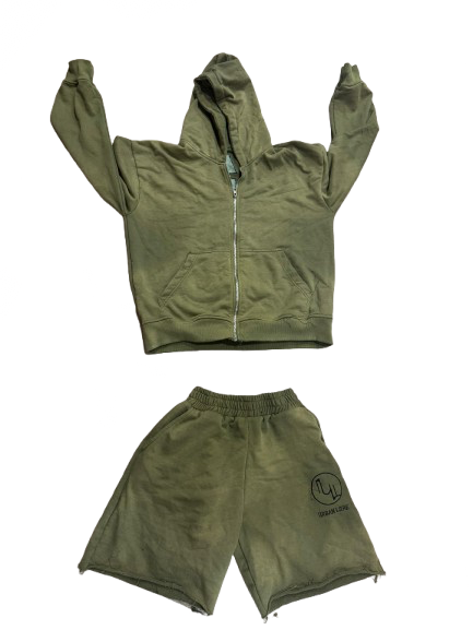 Green short set